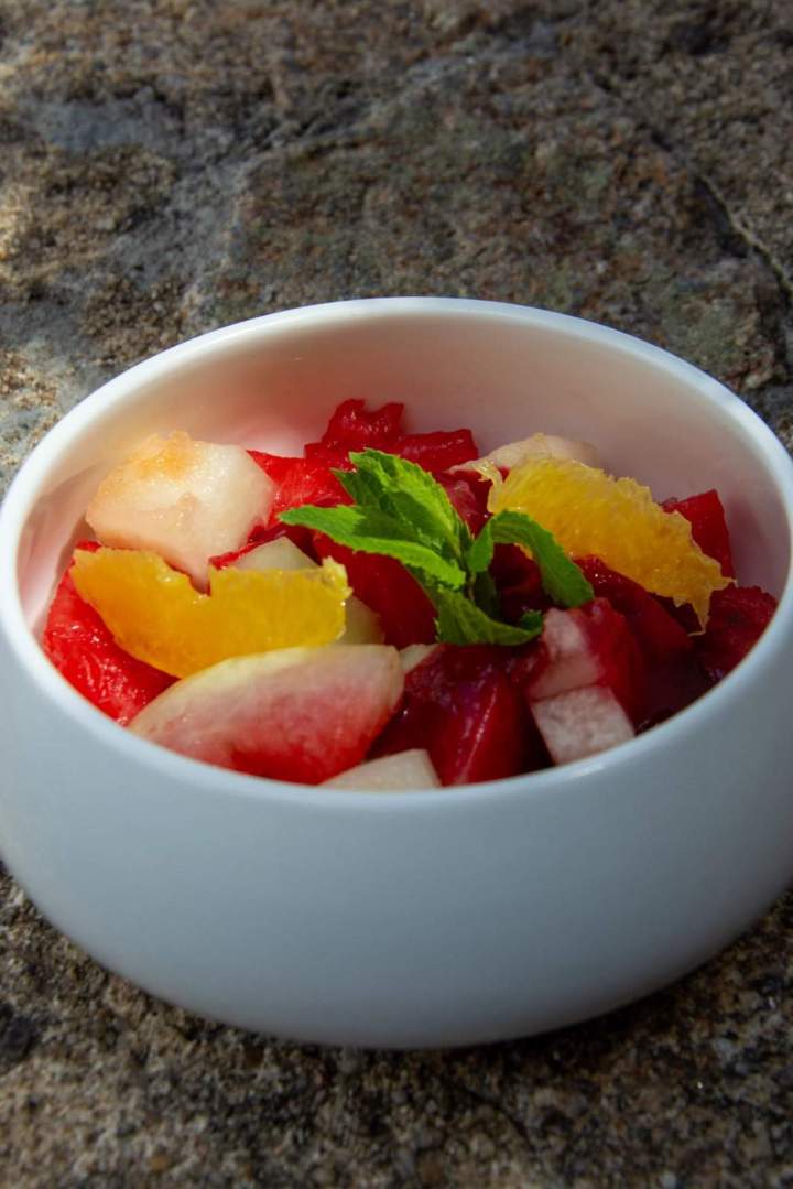 Bol de fruits Limoges